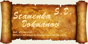 Stamenka Dokmanov vizit kartica